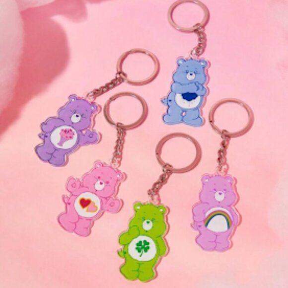 NEW Adorable Care Bear Keychains~ Acrylic~ Flat (H21) - Picture 2 of 4